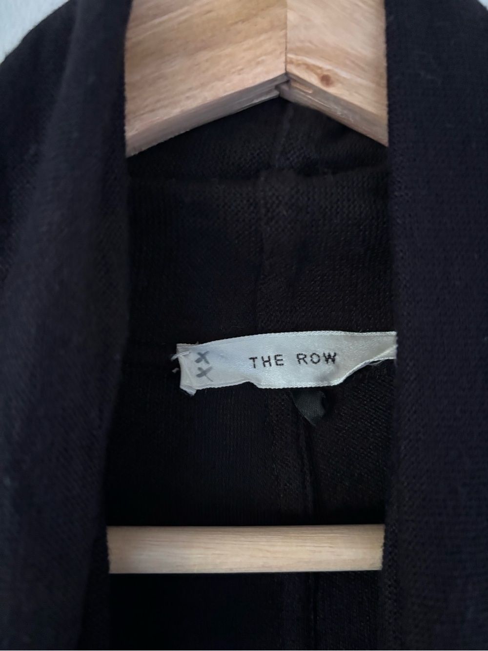 The Row Knightsbridge Quiet Luxury Open Front Cardigan in Black (Size Large) - Picture 5 of 10